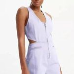 Levi's NWT Levi’s Rydon Cutout Romper Cotton/Hemp, Size Large in Dusty Persian Photo 0