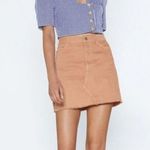 Nasty Gal  Blue Gingham Print Square Neck Crop Top Photo 2