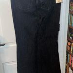GRLFRND  The Stella Black Denim Skirt size 24 Photo 6
