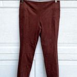 Sundance Womens Pants Luxe Dreams Leggings Brown Faux Suede 4 Petite 4P Photo 2