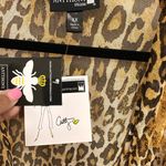 KIMONO LEOPARD PRINT, SHEER. Wrap, cardigan, cover up, over layer Yellow Size 1X Photo 4