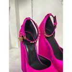 Versace  Medusa Aevitas 160mm Charm Ankle Strap Platform Pumps Hot Pink 39 / 8.5 Photo 5