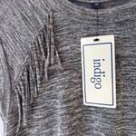 Indigo USA Green Fringe Tassel Shift Dress NWT Size 2 Boho Casual Photo 3