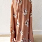 Lulus All Mine Rusty Rose Floral Print High Low Wrap Dress | XS Photo 9