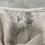 Lulus  Linen blend jumpsuit jumper NWT size Medium tan khaki beige Photo 2