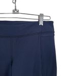Lululemon Women's Sz 8 Dark Blue Low Rise Straight Cropped Yoga Pants Athleisure Photo 3