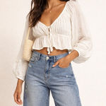 Free People  Caroline Cut Off Bermuda Jean Shorts‎ Size 26 Photo 0