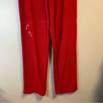 Voight Pajama Pants Red Holiday Wide Leg Terry Embroidered PJ Pants Sz M NWT Size M Photo 13