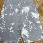 Frame Nwt Vintage Biker Shorts Women's Large Gray Tie Dye Cotton Classic Fit A37 Photo 0