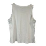 Women’s IsaacMizrahLive Essentials Squareneck Tank Top Sz 1X White Photo 3
