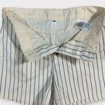 Old Navy Women’s  High Waist Blue Striped Flat Front Shorts Size 8 Photo 4