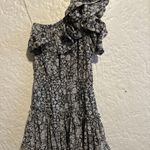 MISA Los Angeles  Josefine‎ one shoulder floral ruffle mini dress size Small Photo 4