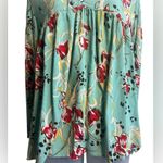 Free People Bella Printed Tunic Mint Floral Print Size XS Photo 1