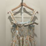 Peter Som  X RTR Blue Floral Belted Dress Size 6 Photo 9