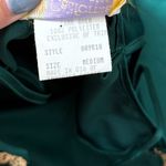 California Dynasty Vintage Slip Dress Nightgown Emerald Gold Lace USA M Medium Photo 6