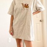 Vintage Vancouver Crochet Neck Embroidered Graphic Tee Shirt White Size XL Photo 0