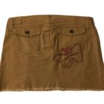 DECODED Womens Mini Skirt Size 7 Juniors Tan Color Cotton Spandex Photo 2