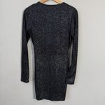 Lucy in the Sky Sparkly Cutout Bodycon Mini Dress Women's M Black Silver Party Photo 8