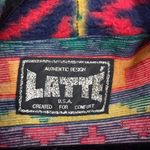 Vintage 90s Latte Women's Fleece Aztec Boho Long Sleeve Jacket Multi Photo 3