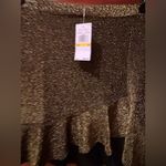 Michael Kors  Women's Skirt Size Small Ruffle Hem Gold Metallic NWT Photo 8