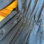 ZARA  Striped Long Sleeve Button Down Mini Dress Photo 7