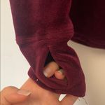 Cuddl Duds  Women's Long Sleeve Velvet Top - Burgundy Photo 3