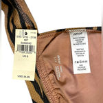 Aerie NWT Brown Tan Black Zebra Print Triangle Bikini Swim Top Size Small Photo 2