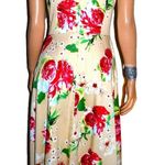 Voodoo Vixen Beige Floral Retro Dress M NWT Photo 4