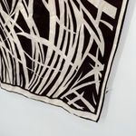 Unbranded Vintage Acetate Dark Brown & Cream Italy Scarf Long Japan Photo 4