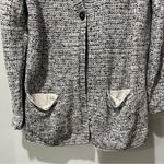 J Jill Sweater Womens Medium Gray Multi Chunky Confetti Knit Cardigan Casual Photo 2
