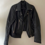 ZARA Black Leather Jacket Photo 0