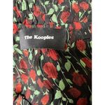 The Kooples  Off Shoulder Black Rose Print Dress Elastic Waist Women’s Size 2 Photo 9