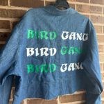 Custom made Philadelphia eagles bird gang denim jacket Blue Size 24W Photo 3