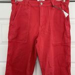 Pistola  High Rise Utility Straight Crop Denim Pant Jean in Hibiscus Size 29 Photo 1