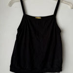 Dazey LA  Black Basic Boxy Tank S Photo 0