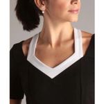 Nue By Shani Black Short Sleeve Dress Built In Shapewear Size 6 NWT MRSP $280 Photo 2