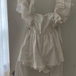 idem Ditto Open Back White Romper Photo 0