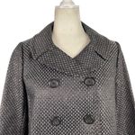 J.Crew  Collection Stormy Tweed Lille Silk Overcoat Jacket Gunmetal Gray Size 10 Photo 1
