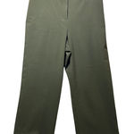 Briggs New York Petite Olive Green Wide Leg Career Dress Pants 16P Photo 0
