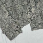 BLANK NYC Snake Print Waterfall Draped Blazer Jacket Grey Open Front Jacket Med Photo 2