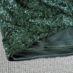EXPRESS Emerald Green Sequin Long Sleeve Backless Formal Homecoming Mini Dress 8 Photo 9