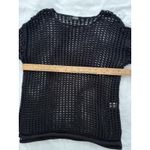 Zesica Open Knit Sweater Size S Black Crochet Cover Up Beach Witchy Goth Rave Photo 9