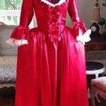 Etsy Bridgerton Queen Charlotte dress red Photo 0