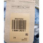 Levi's 501 Distressed Denim Shorts Ripped Frayed Hem Light Wash Photo 5