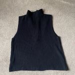 Vigoss Black Half Zip Sleeveless Sweater Size S Photo 4