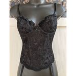 Victoria's Secret Vintage Black Corset Garter Bustier 34B Sheer Lace Gold Label Photo 1