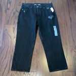 Old Navy Women’s Black High-Waisted Slouchy Straight Cropped Distressed Jeans Photo 9