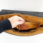 Patricia Nash  Rosolino Leather Tooled Floral Flap Crossbody Bag Black Photo 3