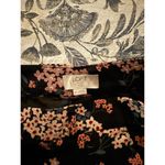 Loft  Wide Leg Dress Pants Womens 8 Petite Navy‎ Floral Crop Photo 3