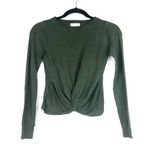 Dreamers Green Twist Pullover Sweater Small Photo 0